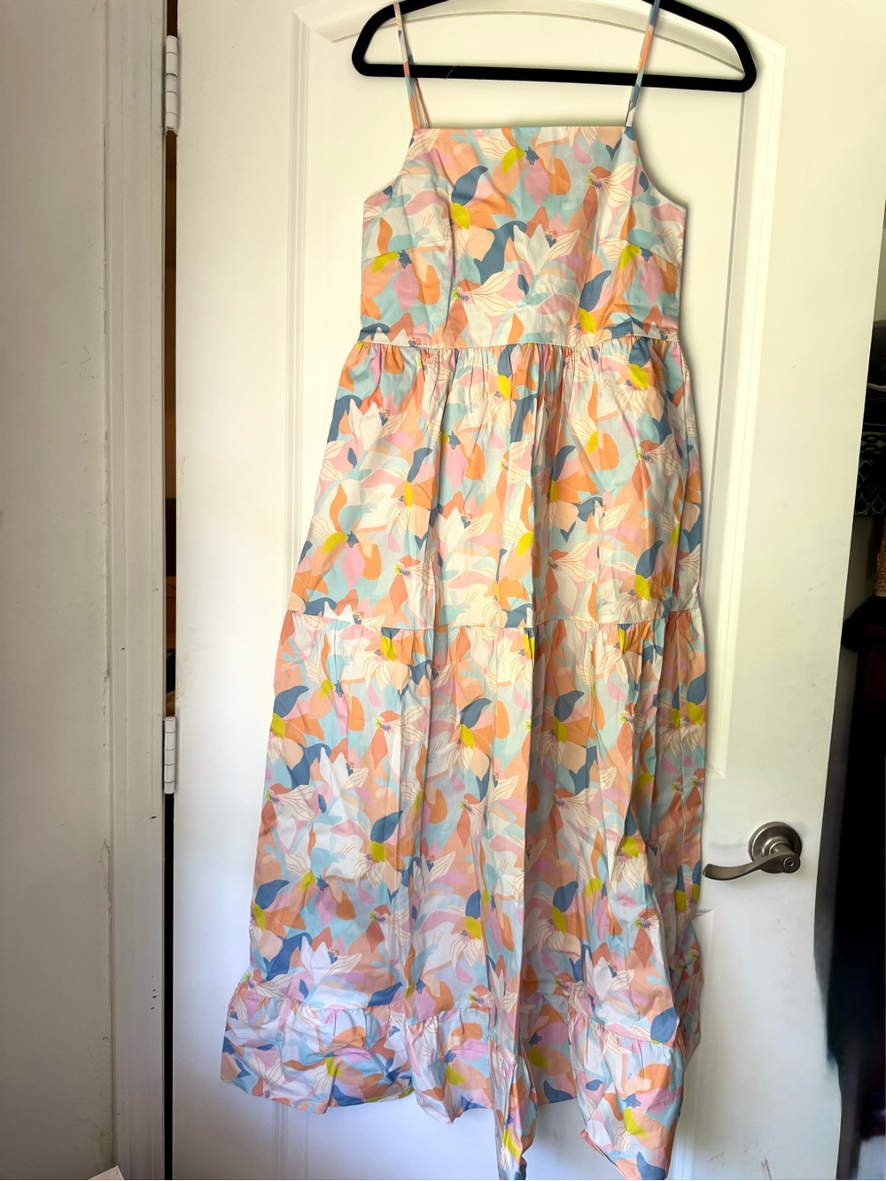 *Brand New*  Mott 50 Sophie Tiered Maxi Dress in Luxe Cotton, UPF 50, Sz Medium